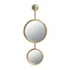Homezia 29" Gold Abstract Framed Accent Mirror