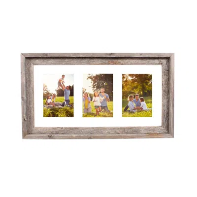 Homezia 3 5x7 Rustic White Picture Frame With Plexiglass Holder