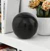Homezia 3" Black Enameled Aluminum Decorative Sphere