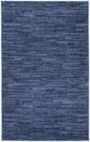 Homezia 3' X 5' Navy Blue Non Skid Indoor Outdoor Area Rug
