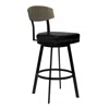 Homezia 30" Black Iron Bar Height Bar Chair