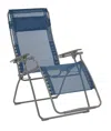 Homezia 30" Blue And Gray Metal Zero Gravity Chair