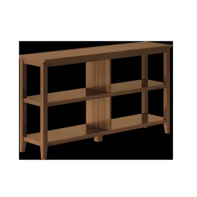 Homezia 30" Bookcase With 2 Shelves In Walnut