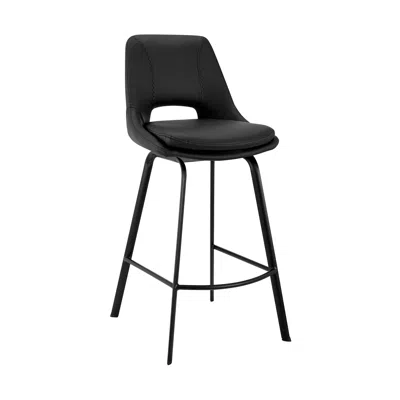 Homezia 30" Iron Swivel Low Back Bar Height Bar Chair