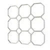 Homezia 30" X 30" X 1" Silver Mirrored Metal - Wall Sculpture