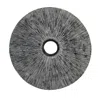 Homezia 30" X 30" X 2" Contemporary Grey Round Rib Wall Art