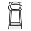 Homezia 31" Black Heavy Duty Plastic Bar Height Bar Chair