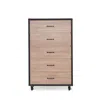 Homezia 31" Brown And Black