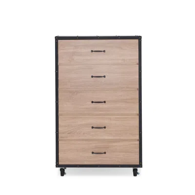 Homezia 31" Brown And Black