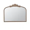 Homezia 31" Gold Crowned Top Framed Accent Mirror