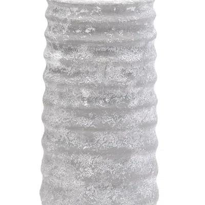 Homezia 31" Gray Lamp Base Led With Beige Shade