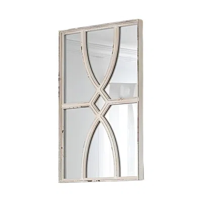 Homezia 31" White Framed Accent Mirror