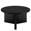 Homezia 32" Black Round Coffee Table