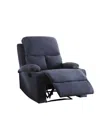 Homezia 32" Blue Linen Recliner