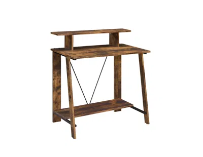 Homezia 32" Brown Writing Desk