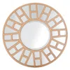 Homezia 32" Gold Round Metal Framed Accent Mirror