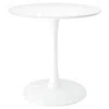 Homezia 32" White Metal Dining Table
