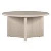 Homezia 32" White Round Coffee Table
