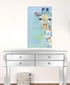 Homezia 32" X 24" Abstract Marble Watercolor Giraffe Canvas Wall Art