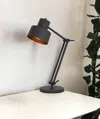 Homezia 33" Black Metal Adjustable Desk Table Lamp