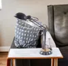 Homezia 33" Black Metal Desk Table Lamp With Black Bowl Shade