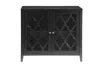Homezia 34" X 15.4" X 30" Black Mdf Cabinet