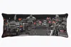 Homezia 35" Black Annapolis Nighttime Skyline Lumbar Decorative Pillow