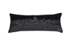 Homezia 35" Black Madison Nighttime Skyline Lumbar Decorative Pillow