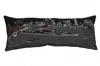 Homezia 35" Black Memphis Nighttime Skyline Lumbar Decorative Pillow