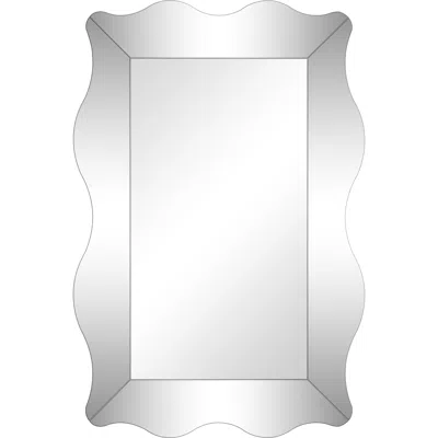 Homezia 35" Clear Novelty Glass Framed Accent Mirror