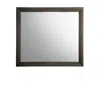Homezia 35" Gray Oak Framed Accent Mirror