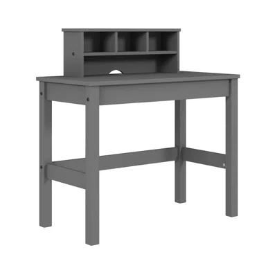Homezia 35" Gray Writing Desk