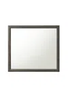 Homezia 35" Rectangle Wall Mounted Accent Mirror With Frame