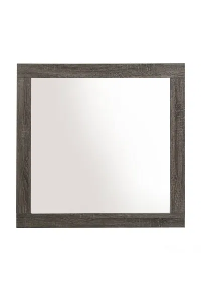 Homezia 35" Square Dresser Mirror In Blue