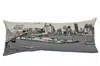 Homezia 35" White Memphis Daylight Skyline Lumbar Decorative Pillow