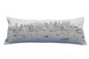 Homezia 35" White Seattle Daylight Skyline Lumbar Decorative Pillow