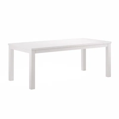 Homezia 35" White Solid Wood Dining Table
