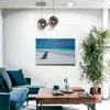 Homezia 36" Energetic Dog At The Beach Unframed Photograph Wall Art