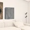 Homezia 36" X 24" Gray And White Aerial New York Map Canvas Wall Art