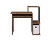 Homezia 37" Brown And Black Computer Desk