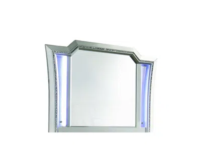 Homezia 38" Champagne Irregular Framed Mirror In Metallic