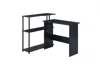 Homezia 39" Black L Shape Writing Desk