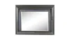 Homezia 39" Metallic Gray Lighted Arch Dresser Mirror