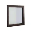 Homezia 39" Wenge Mdf And Glass Mirror