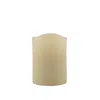 Homezia 4" Ivory Flameless Pillar Candle