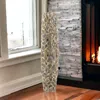 Homezia 40" Aluminum Gold Twigs Cylinder Floor Vase