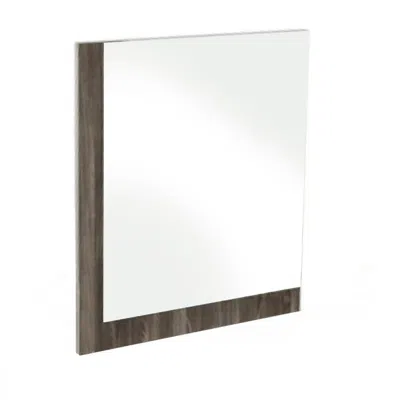 Homezia 41" Ebony Framed Dresser Mirror In Brown