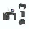 Homezia 41" Gray L Shape Computer Desk