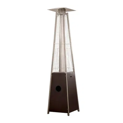 Homezia 41000 Btu Brown Steel Propane Triangular Pyramid Standing Patio Heater