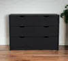 Homezia 42" Black Four Drawer Dresser